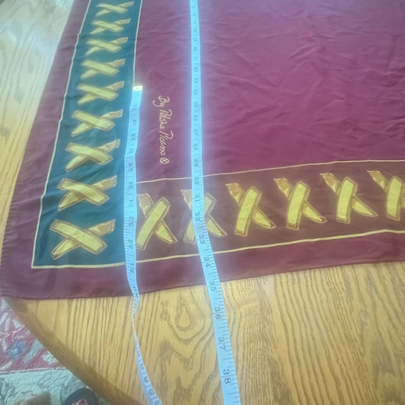 Vintage Silk Paloma Picasso Graphic Print Square Scarf Classic 1980’s Designer - Picture 3 of 7